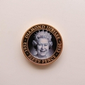 2012 The Queen's Diamond Jubilee Gold Plated 50p Pence Coin - Alan Shawcross