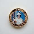 2013 The Queen's Coronation Jubilee Guernsey 50p Pence Coin - Waving from Balcony