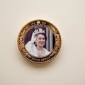 2013 The Queen's Coronation Jubilee TDC 50p Pence Coin - Waving from Balcony 1953
