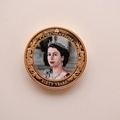 2013 The Queen's Coronation Jubilee Cook Islands 1 Dollar Coin - Accession 1952