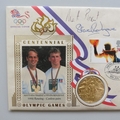 1996 Centennial Olympic Games Gold Medal Winners First Day PNC Cover - Pinsent & Redgrave - Benham