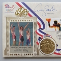 1996 Centennial Olympic Games Gold Medal Winners First Day PNC Cover - Greg & Jon Searle - Benham