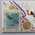 1996 Centennial Olympic Games Gold Medal Winners First Day PNC Cover - David Wilkie - Benham