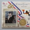 1996 Centennial Olympic Games Gold Medal Winners First Day PNC Cover - Richard Meade - Benham