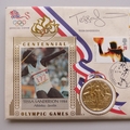 1996 Centennial Olympic Games Gold Medal Winners First Day PNC Cover - Tessa Sanderson - Benham