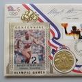 1996 Centennial Olympic Games Gold Medal Winners First Day PNC Cover - Mary Peters - Benham