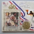 1996 Centennial Olympic Games Gold Medal Winners First Day PNC Cover - Daley Thompson - Benham