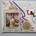 1996 Centennial Olympic Games Gold Medal Winners First Day PNC Cover - Seb Coe - Benham