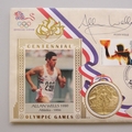 1996 Centennial Olympic Games Gold Medal Winners First Day PNC Cover - Allan Wells - Benham