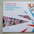 2012 London 2012 Olympic & Paralympic Games 5 Pounds Coin Cover - Royal Mail First Day Covers