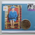 2003 The Queen's Golden Jubilee 5 Crowns Coin Cover - TDC PNC First Day Covers