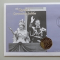2003 Queen's Coronation Jubilee 50p Pence Coin Cover - PN Guinea PNC FDC - Royal Regalia