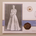 2003 Queen's Coronation Jubilee 50p Pence Coin Cover - Papua New Guinea PNC Covers - ER