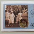 2003 The Queen's Coronation Jubilee 5 Crowns Coin Cover - St Helena PNC First Day Covers - Crown