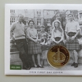2003 The Queen's Coronation Jubilee 5 Crowns Coin Cover - TDC PNC First Day Covers - Victoria