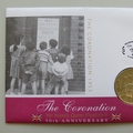 2003 The Queen's Coronation Jubilee 50c Cents Coin Cover - UK PNC First Day Covers