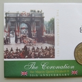 2003 The Queen's Coronation Jubilee 1 Dollar Coin Cover - UK PNC First Day Covers