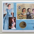 2003 Queen's Coronation 1 Dollar Coin Cover - Dominica PNC First Day Covers