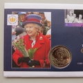 2002 The Golden Jubilee 1 Crown Coin Cover - British Antarctic Territory PNC First Day Covers