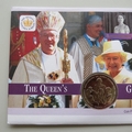2003 The Golden Jubilee 1 Crown Coin Cover - British Virgin Islands PNC First Day Covers