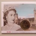 2002 The Queen's First Stamp 50th Anniversary 1 Dollar Coin Cover - Balmoral - UK PNC Covers