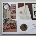 2002 The Queen's Golden Jubilee BU 1 Dollar Coin Cover - UK PNC First Day Covers