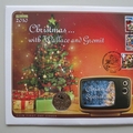 2010 Christmas With Wallace and Gromit 50p Pence Coin Cover - UK PNC First Day Covers