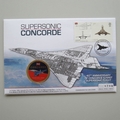2009 Supersonic Concorde 40th Anniversary Medal Cover - UK PNC First Day Covers