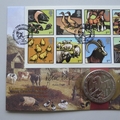 2005 Farmyard Scene Year of the Horse Crown Coin Cover - Benham Signed UK PNC First Day Covers