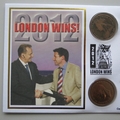 2005 London Wins 2012 Pennies Coin Cover - Benham Signed UK PNC First Day Covers
