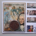 2005 Battle of Trafalagar Bicentenary 5 Pounds Coin Cover - Benham Signed  UK PNC First Day Covers