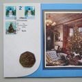 2006 Merry Christmas 50p Pence Coin Cover - Benham Signed UK PNC First Day Covers