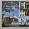 2006 National Portrait Gallery 150th Anniversary Crown Coin Cover - Benham Signed First Day Covers