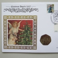 2007 Christmas Angels 50p Pence Coin Cover - Benham Signed UK PNC First Day Covers