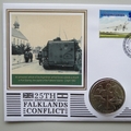 2007 Falklands Conflict 25th Anniversary Crown Coin Cover - Benham Signed UK PNC First Day Covers