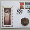 2007 Harry Potter Hogwarts Crown Coin Cover - Benham Signed UK PNC First Day Covers
