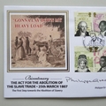 2007 Abolition of Slave Trade Act Bicentenary Crown Coin Cover - Benham Signed UK PNC First Day Covers
