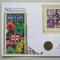 2008 50th Anniversary of Regionals National Emblems of Britain Sixpence Coin Cover - Benham Signed