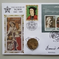 2008 The House of York Edward IV Angel Coin Cover - Benham Signed UK PNC First Day Covers