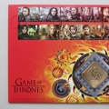 2018 Game of Thrones 'Fire & Blood' Medal Cover - Royal Mail First Day Cover