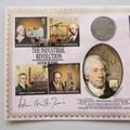 2009 The Industrial Revolution Matthew Boulton Silver Shilling Coin Cover - Benham Signed