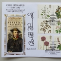 2009 Carl Linnaeus Botanic Gardens Lima Shilling Coin Cover - Benham Signed UK PNC First Day Covers