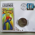 2010 Classic Album Covers Disco Crown Coin Cover - Benham Signed UK PNC First Day Covers