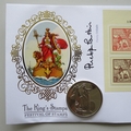 2010 The King's Stamps Festival of Stamps Dollar Coin Cover - Benham Signed UK PNC First Day Covers