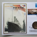 2010 Titanic Universal Stamps One Penny Coin Cover - Benham Signed UK PNC First Day Covers