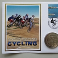 2010 Cycling Countdown to London 2012 Olympics Crown Coin Cover - Benham Signed UK PNC