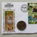 2011 Amazon Jaguar 50th Anniversary of WWF 1 Dollar Coin Cover - Benham Signed UK PNC