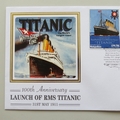 2011 RMS Titanic Launch 100th Anniversary Penny Coin Cover - Benham UK PNC