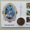 2011 Rocket Man Gerry Anderson Crown Coin Cover - Benham Singed UK PNC First Day Covers