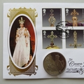 2011 The Crown Jewels 1 Crown Coin Cover - Benham Signed UK PNC FIrst Day Covers